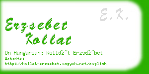 erzsebet kollat business card